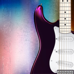 abstract musical background electric guitar
