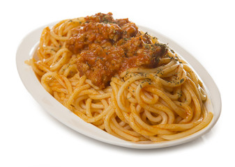 Spaghetti con carne