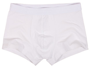 Male underwear isolated on white background.