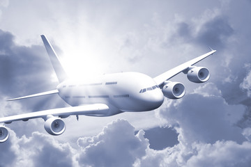 Passenger Air Plane Flying