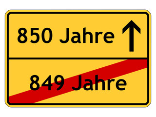Fototapeta premium 850 Jahre