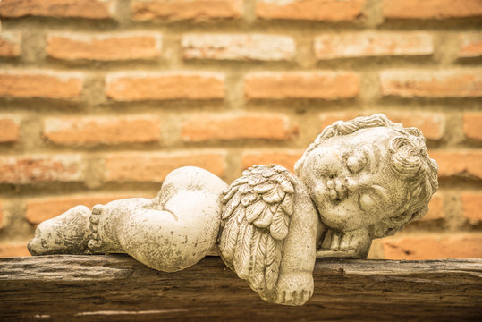 sleeping little cupid