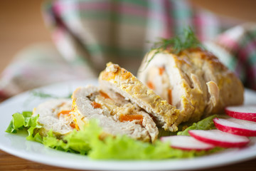 chicken roll meat