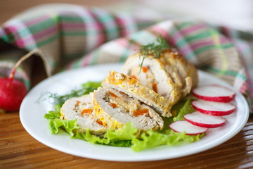 chicken roll meat