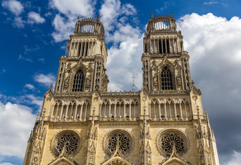 Fototapeta na wymiar View of Orleans Cathedral - France, region Centre