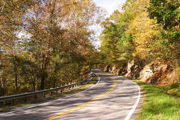 Fall Highway Scenic