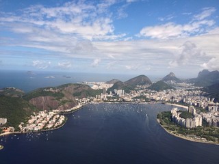 Obraz premium Aerial view of Rio de Janeiro beach Botafogo
