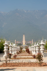 The Chongsheng temple and three pagodas culture tourist area.