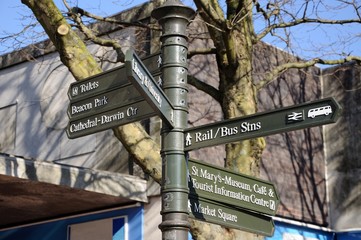 Destination signpost, Lichfield &copy; Arena Photo UK