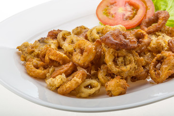 Fried squid rings