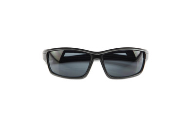 Fototapeta premium closeup black sunglasses isolated.