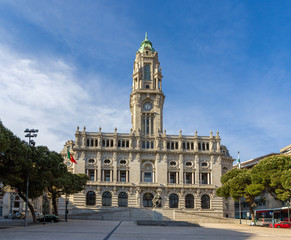 Fototapeta na wymiar Town hall of Porto, Portugal