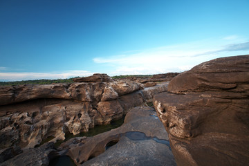 big mountain and blue sky in thailand