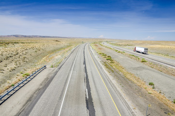 Interstate with Vehicles in Motion