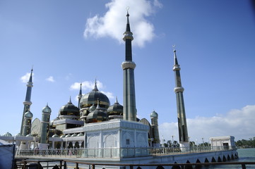 Crystal Mosque in Teregganu, Malaysia