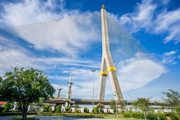 Fototapeta premium Rama8 Bridge,Thailand