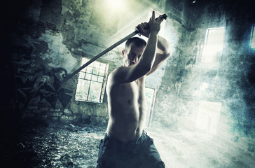 Warrior with his Katana