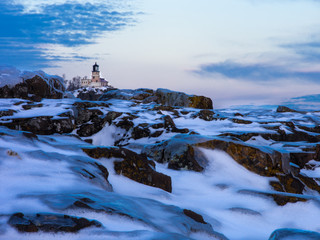 Split Rock Lighthouse Under the Moon