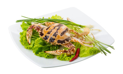 Raw red crab