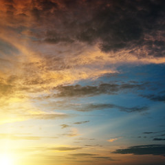 Fototapeta premium Beautiful sunset