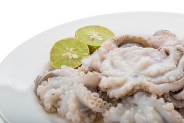 Raw octopus