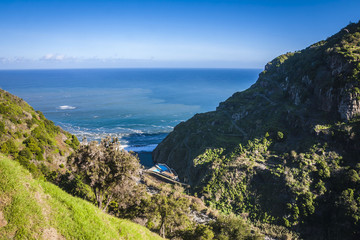 Fototapeta premium northern coast near Boaventura, Madeira island, Portugal