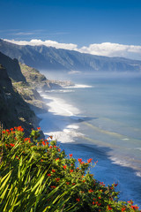 northern coast near Boaventura, Madeira island, Portugal
