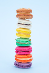 Colorful french macaroons