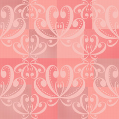 Abstract pink ornament seamless pattern