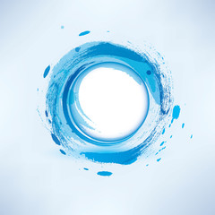 abstract background  blue water circle - 64290761