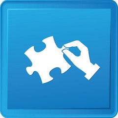 Fototapeta premium Puzzle symbol,vector