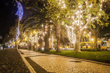 Christmas decoration in Fuchal, Madeira