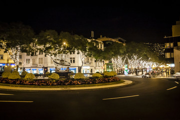 Fototapeta na wymiar Christmas decoration in Fuchal, Madeira