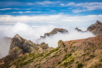 Fototapeta na wymiar Pico do Arieiro in Madeira Island, Portugal