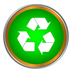 Obraz premium Recycle button