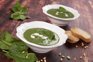 Spinach soup.