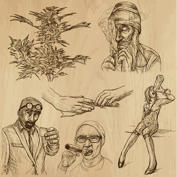 Drugs and Narcotics (vector pack no.1) - hand drawings
