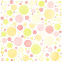 Seamless abstract  pattern with color bubbles