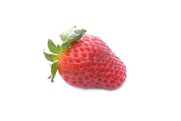 Fresh strawberry isolated on white background
