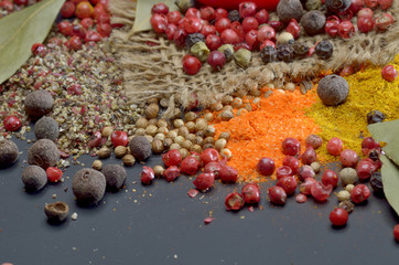 Spices. Food and cuisine ingredients.