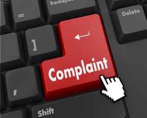 Fototapeta premium Complaint button