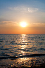 Fototapeta premium Sunset. Seascape.