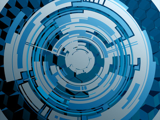 Background techno circle