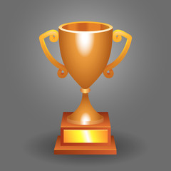 Trophy bronze cup