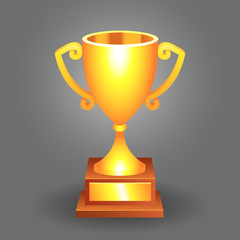 Trophy gold cup