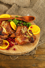 Roasted quails