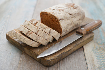 Sliced rye bread