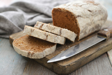 Sliced rye bread
