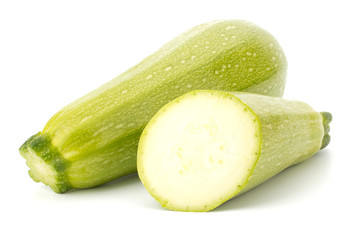 Fresh vegetable marrow isolated on white background