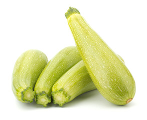 Fresh vegetable marrow isolated on white background